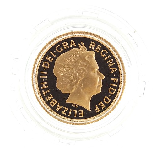 58A - Elizabeth II 2002 gold proof half sovereign with box, - this lot is sold without buyer’s premium, th... 