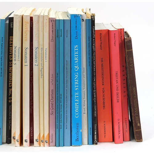 282 - Sheet music books to include Bach, Beethoven and Wagner