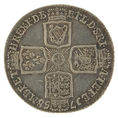 1112 - George II 1758 shilling