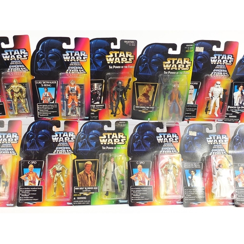 1031 - Collection of Star Wars figures in blister packs, Landspeeder and Collector Series Obi-Wan Kenobi, b... 