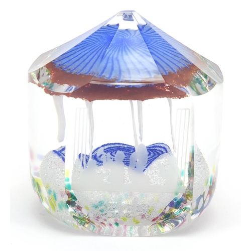 894 - Sarah Peterson for Caithness Glass, The Bandstand paperweight with box and certificate, limited edit... 