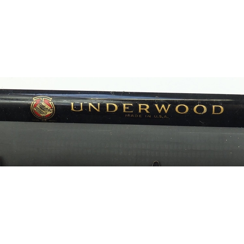 1048 - Vintage Underwood typewriter patented November 1915, 30cm wide