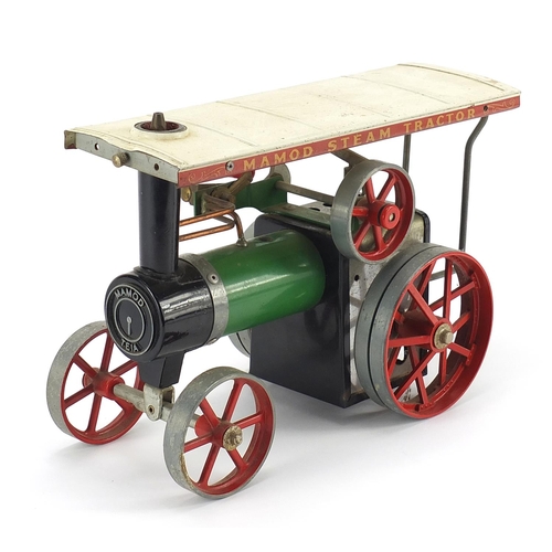 1033 - Vintage Mamod model steam tractor, 25.5cm in length