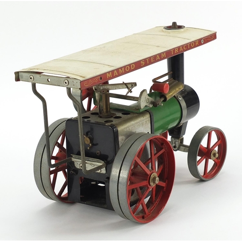 1033 - Vintage Mamod model steam tractor, 25.5cm in length