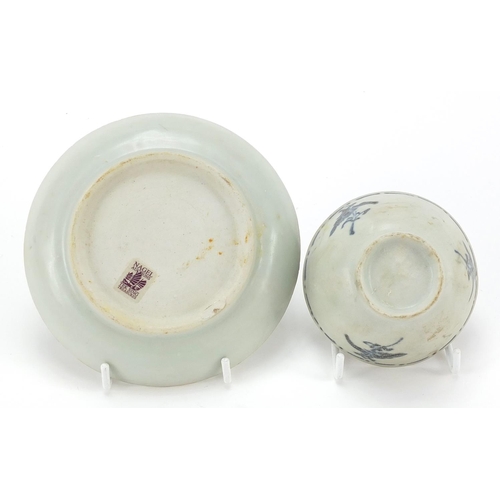 966 - Tek Sing Treasures, Chinese porcelain tea bowl and saucer, Nagel Auctions label to the base, the sau... 