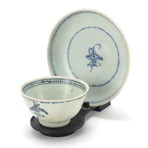 966 - Tek Sing Treasures, Chinese porcelain tea bowl and saucer, Nagel Auctions label to the base, the sau... 