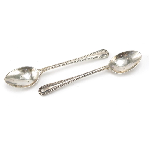 89 - Henry Williamson Ltd, set of six Edwardian silver teaspoons and sugar tongs housed in a fitted case,... 