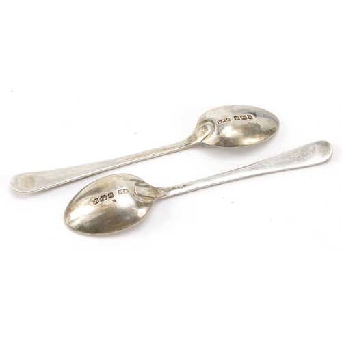 89 - Henry Williamson Ltd, set of six Edwardian silver teaspoons and sugar tongs housed in a fitted case,... 