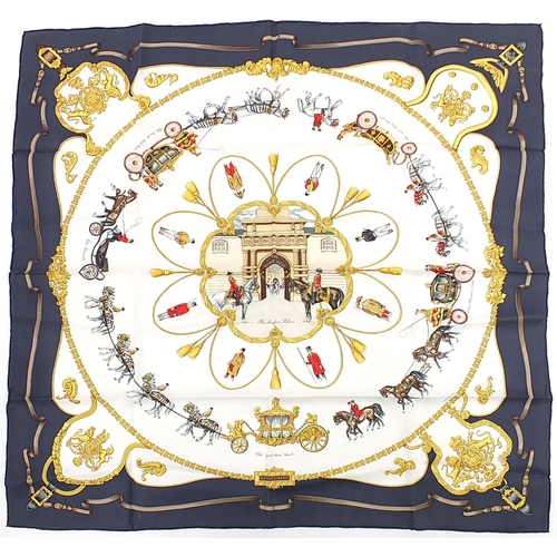 1036 - Hermes silk scarf, 88cm x 88cm