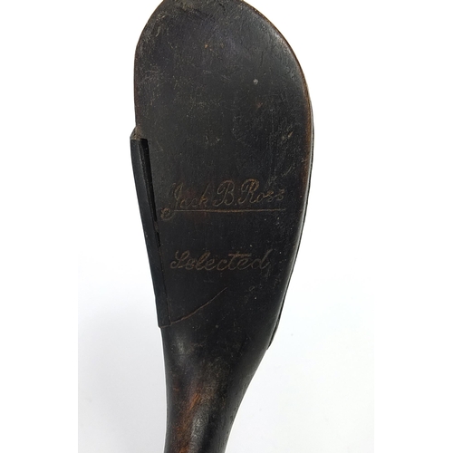 953 - Jack B Ross long nose driver golf club, 88.5cm in length