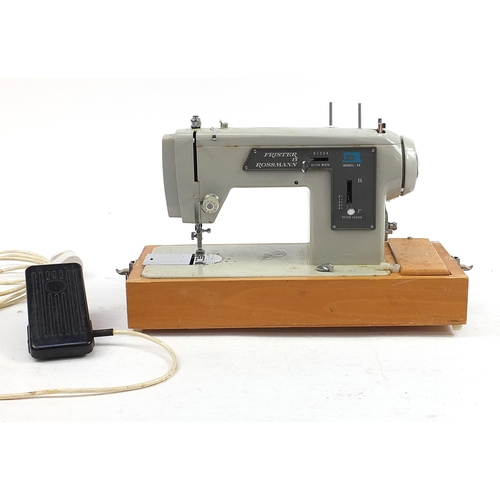 2088 - Frister & Rossman electric sewing machine with case number 00909