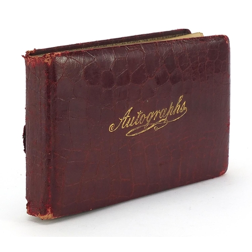 2123 - Early 20th century autograph album with annotations and watercolours