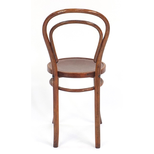 74 - Thonet no. 14 bentwood bistro chair, 86cm high