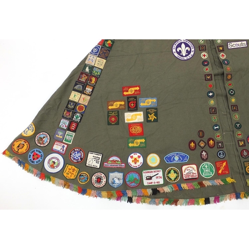 Vintage Boy Scout\'s camp cloth later and with to include 1950\'s blanket badges the from fire various