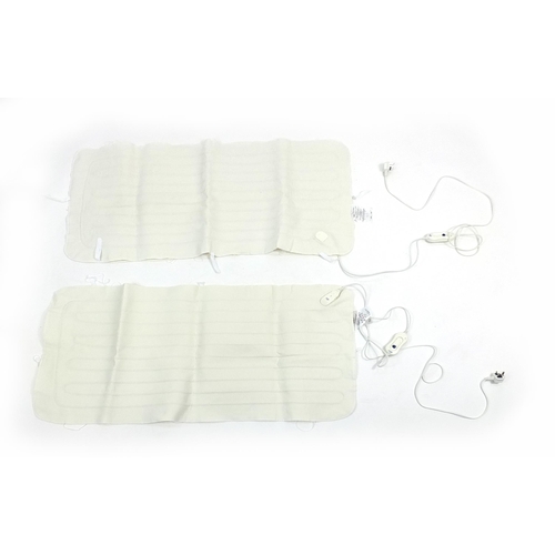 129 - Two as new single Silentnight Comfort electric blankets