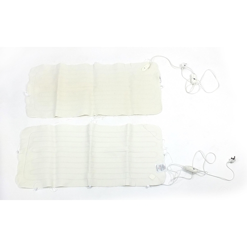 129 - Two as new single Silentnight Comfort electric blankets