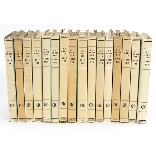 19 - Hans Christian Andersen books Eventyr Og Historier series of books published by Flensteds Forlag Ode... 