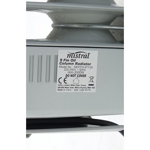 271 - Mistral electric heater, 60cm x 40cm