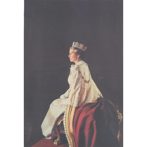 36 - Michael Stone - Her Majesty Queen Elizabeth II, contemporary lithograph in colour, signed, limited e... 