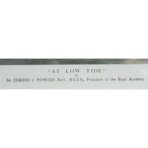 276 - After Sir Edward J Poynter - At Low Tide, print, mounted and framed, overall 45cm x 55cm