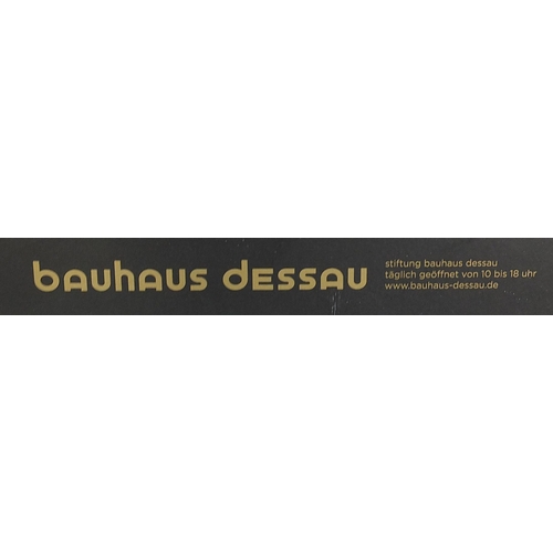 92 - Bauhaus Dessau cardboard poster print, mounted and framed, 85cm x 60cm excluding the mount and frame