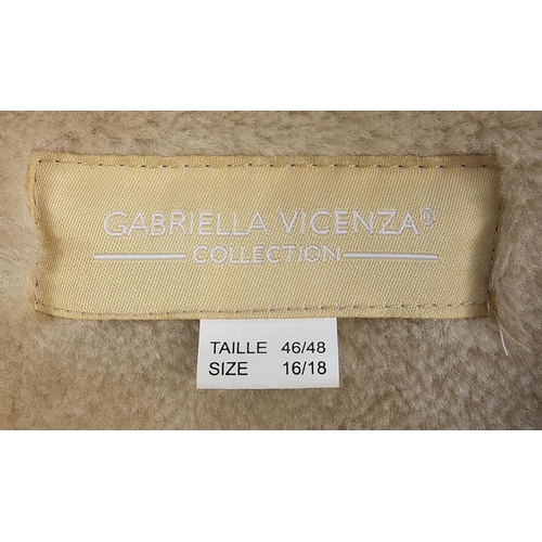 185 - Gabriella Vincenza ladies sheepskin coat, size 16/18