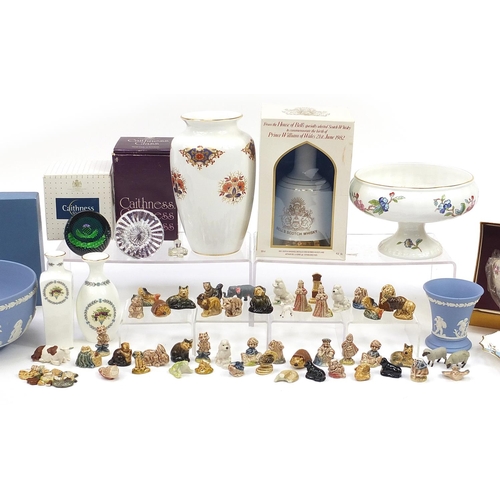 1984 - Collectable china and glassware including Davenport, Wedgwood, Aynsley, Caithness and Wade Whimsies,... 