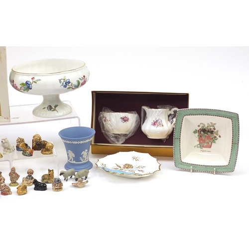 1984 - Collectable china and glassware including Davenport, Wedgwood, Aynsley, Caithness and Wade Whimsies,... 