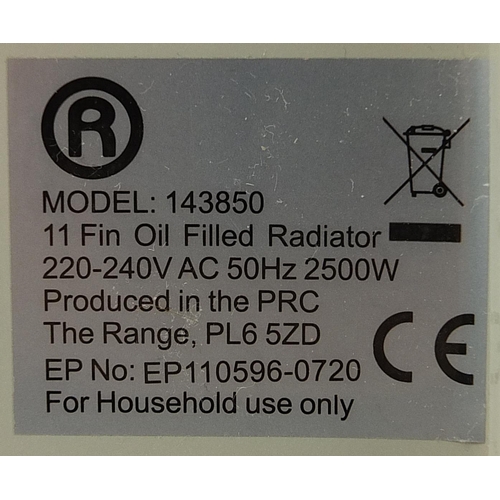 205 - Boxed My Home eleven fin oil fired electric radiator, 56cm high x 46cm wide  xxx shoot box DONE K