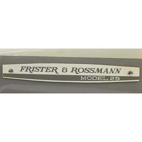 100 - Cased Frister Rossman electric sewing machine