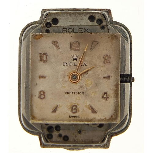 341 - Rolex, vintage ladies Rolex Precision wristwatch the case numbered 4375 485371, 18mm wide