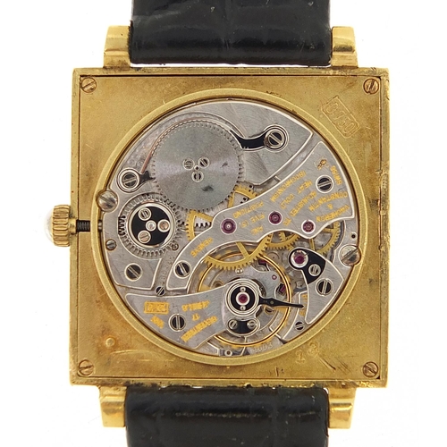 225 - Vacheron & Constantin, 18ct gold gentlemen's wristwatch, the movement numbered 1003, 25mm wide, tota... 