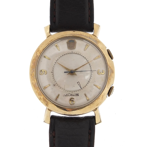 63 - Jaeger LeCoultre, vintage Motoring interest gentlemen's 10K gold filled wristwatch with Henry Ford i... 