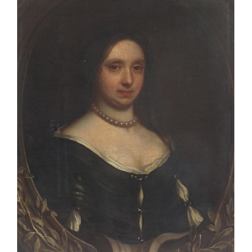 1507 - After Peter Lely - Portrait of Sir Thomas Craven and Lady Craven, pair of 17th/18th century Old Mast... 