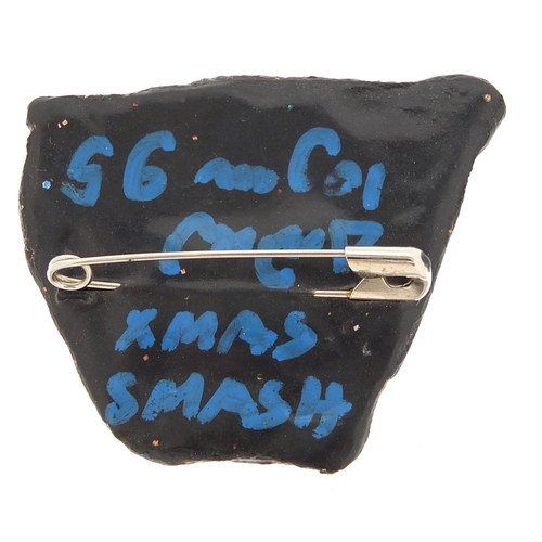 169 - Andrew Logan, contemporary Xmas Smash 95 brooch, 6.5cm wide