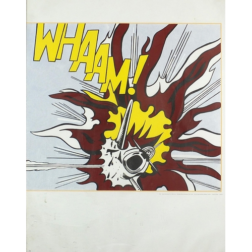 1852 - After Roy Lichtenstein - Whaam!, pair of Pop Art style prints in colour, framed and glazed, each 79c... 