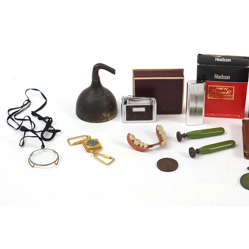 2003 - Sundry items including a Limoges Peint Main trinket box, Ronson lighter, commemorative medals and St... 