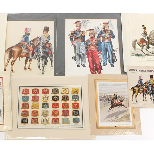 2155 - Soldiers in military dress, drum banners and soldiers on horseback, collection of military interest ... 