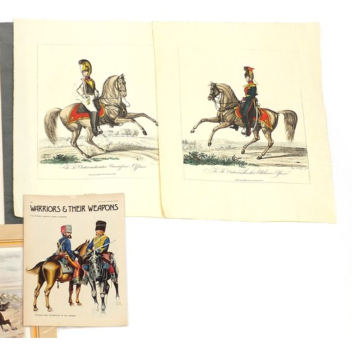 2155 - Soldiers in military dress, drum banners and soldiers on horseback, collection of military interest ... 