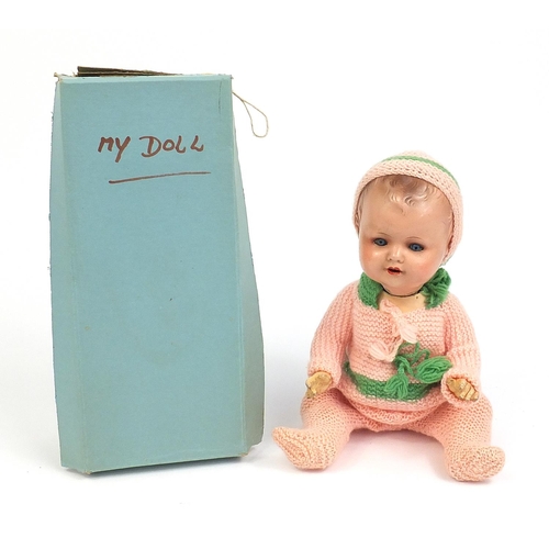 254 - Armand Marseille baby doll with open mouth, 35cm high