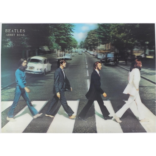 131 - Beatles Abbey Road holographic picture, 2009 Apple Court Limited, 69cm x 49cm