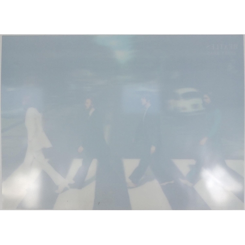 131 - Beatles Abbey Road holographic picture, 2009 Apple Court Limited, 69cm x 49cm