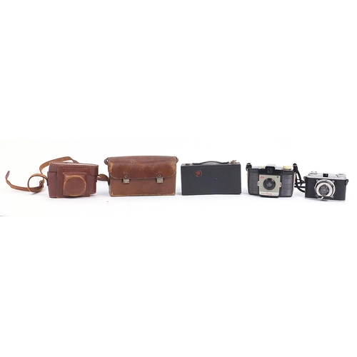 61 - Folding Brownie automatic camera, Coronet Cub and Kodak Cresta