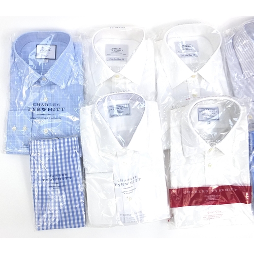 56 - Assorted Charles Tyrwhitt Jermyn Street London unopened shirts including 16 and 16 1/2 and two pairs... 