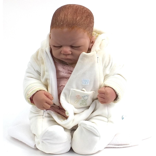 7 - Ashton Drake baby doll marked LW, 52cm high