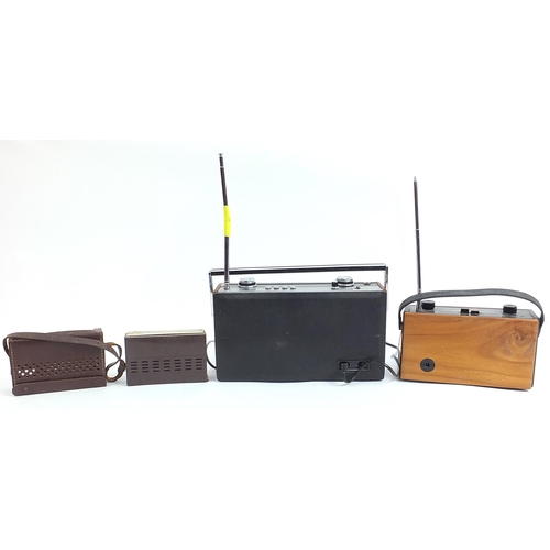 104 - Three vintage collectable radios including two Roberts examples