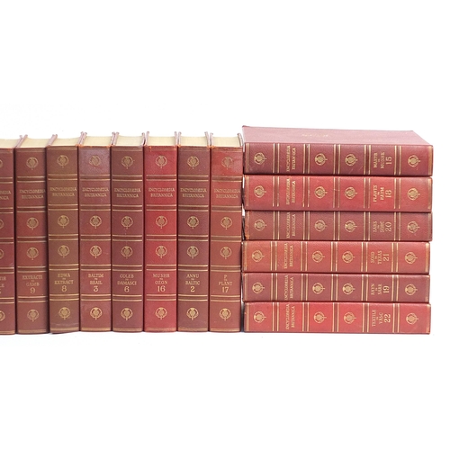 107 - Twenty four volumes of 1959 Encyclopedia Britannica