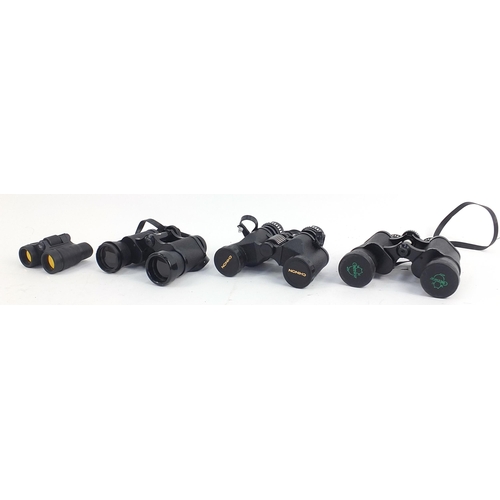 207 - Four pairs of binoculars including two boxed pairs