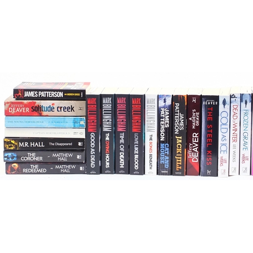 214 - Paperback novels, John Grisham, Matthew Hall, Mark Billingham, Rhys Owen, David Donachie, Harry Bing... 