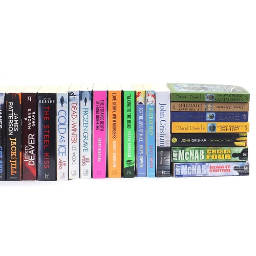 214 - Paperback novels, John Grisham, Matthew Hall, Mark Billingham, Rhys Owen, David Donachie, Harry Bing... 